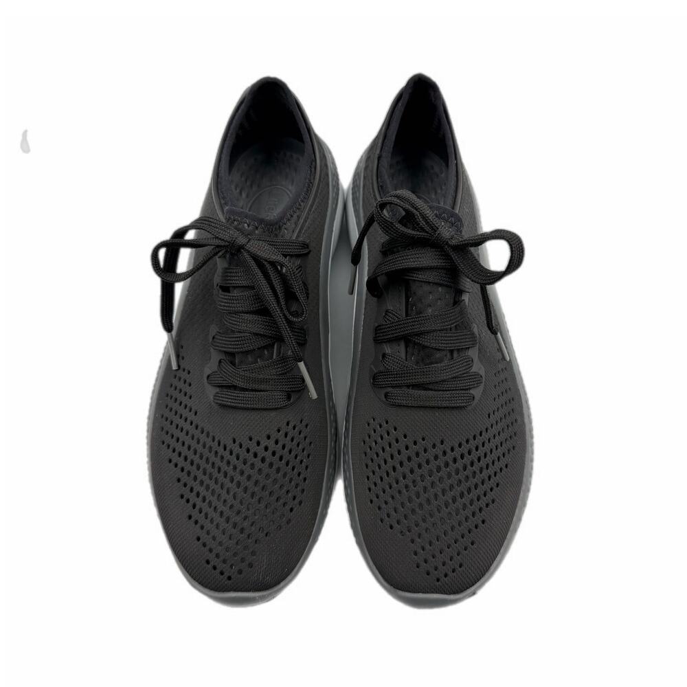 Crocs NEW Women LiteRide 360 Pacer Black Lace Up Breathable Waterproof Sneakers - Picture 3 of 9
